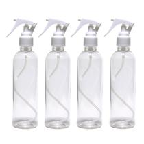 4 Frascos Borrifador Spray 250ml Cilíndrico Alto Mg