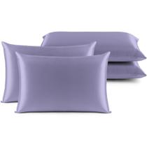 4 Fronhas Charmousse Seda Alto Brilho Anti Frizz Cetim