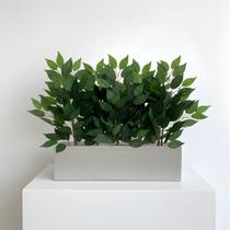 4 Galhos de Folhagem Fícus plantas de plástico artificial realista para decoração e muro inglês - DE0224