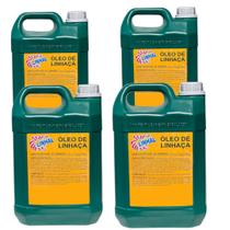 4 Galões 5 Litros Oleo de Linhaça Linhal Impermeabiliza Madeiras
