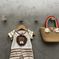 4 Ganchos de parede Urso e Coroa decoração infantil princesa