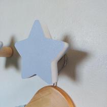 4 Ganchos Pendurador de Parede Estrela colorida decoração 4 Ganchos Pendurador de Parede Estrela colorida decoração