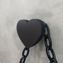 4 Ganchos Penduradores de Parede Casa MDF 15mm Coração 4 Ganchos Penduradores de Parede Casa MDF 15mm Coração