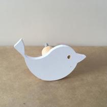 4 Ganchos penduradores de parede de Passarinho em MDF 4 Ganchos penduradores de parede de Passarinho em MDF