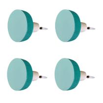 4 Ganchos Penduradores de Parede MDF Colorido 15mm Bola 4 Ganchos Penduradores de Parede MDF Colorido 15mm Bola