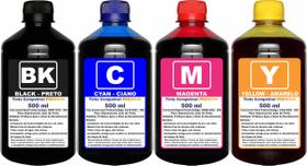 4 Garrafas 500ml Tinta Compatível Epson L5190 L5290 L1250 L3110 L3150 L3250 L3210 Refil 544