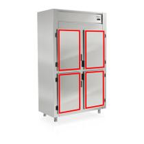 4 Gaxetas Porta Geladeira Inox Bpr-125 Para Refrigel 46x60