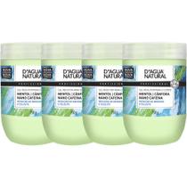 4 Gel Redutor Corporal Crioterapia Cafeina 750g DaguaNatural - D'agua natural