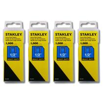 4 Grampos Grampeador Stanley Heavy Duty 12mm 1/2 Pol. Tapeceiro Marceneiro Estofado Pistola Manual