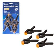4 Grampos Multiuso Prendedor 3 Polegadas Reparos Geral