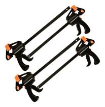 4 Grampos Sargento Aperto Rápido 10 Pol 250mm Marcenaria 4 Grampos Sargento Aperto Rápido 10 Pol 250mm Marcenaria