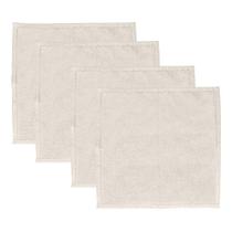 4 Guardanapos Lyor Momentos 40cm x 40cm Off White Algodão 4 Guardanapos Lyor Momentos 40cm x 40cm Off White Algodão