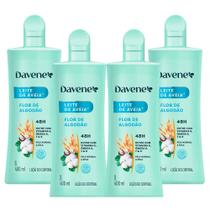 4 Hidratante Corporal Leite Aveia Flor Algodão 400ml Davene 4 Hidratante Corporal Leite Aveia Flor Algodão 400ml Davene
