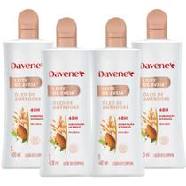 4 Hidratante Corporal Leite Aveia+Oleo Amendoas 400ml Davene 4 Hidratante Corporal Leite Aveia+Oleo Amendoas 400ml Davene