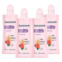 4 Hidratante Corporal Leite de Aveia e Ameixa 400ml Davene