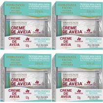 4 Hidratante Facial Creme de Aveia Hipoalergenico 50g Davene