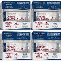 4 Hidratante Facial Creme De Aveia Suave 50g Davene