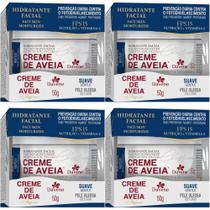 4 Hidratante Facial Creme De Aveia Suave 50g Davene