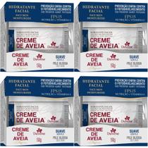 4 Hidratante Facial Creme De Aveia Suave 50g Davene