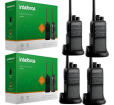 4 Ht Rádio Intelbras Uhf Rc3002 Walkie Talkie Longo Alcance