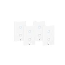4 Interruptor Touch Wifi Rf Com Placa 4x2 Whome 2 Canais 4 Interruptor Touch Wifi Rf Com Placa 4x2 Whome 2 Canais
