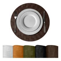 4 Jogo Americano N Botte Alto Padrão Impermeável Redondo Vr