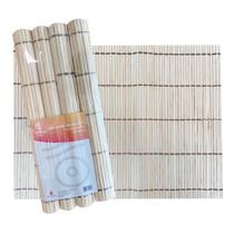 4 Jogo Americano para Jantar Retangular 30x40cm De Bambu 4 Jogo Americano para Jantar Retangular 30x40cm De Bambu