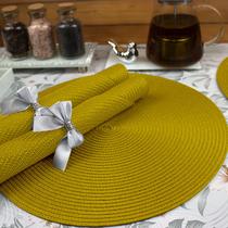 4 Jogo Americano Redondo Mesa Posta Sousplat Luxo Pvc Mam 4 Jogo Americano Redondo Mesa Posta Sousplat Luxo Pvc Mam