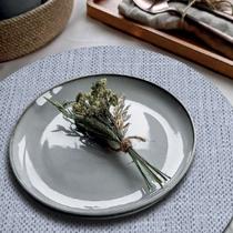 4 Jogo Americano Redondo Sousplat Floren Ae Limpa Fácil Pvc