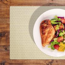 4 Jogo Americano Tela Trançado Trama Rústico Resistente PVC