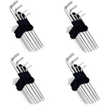 4 Jogo De Chave Hexagonal Torx Longa Ponta Dupla Aço 9 Peças 4 Jogo De Chave Hexagonal Torx Longa Ponta Dupla Aço 9 Peças