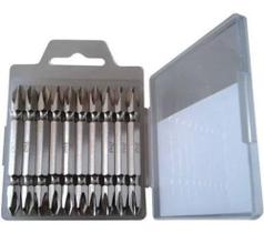 4 Jogos De Bits Ponteira Duplas Ph2 65 Mm Parafu. Aço S 2