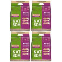 4 Kat Bom Natural Granulado Sanitário para Gatos - 3kg