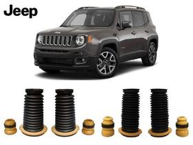 4 Kit Batente Coifa Amortecedor Dianteiro Tras Jeep Renegade 2018 2019 2020