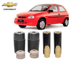 4 Kit Batente Coifa Amortecedor Dianteiro Traseiro Corsa 2000 2001 2002