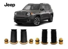 4 Kit Batente Coifa Dianteiro Traseiro Jeep Renegade 2015 2016 2017