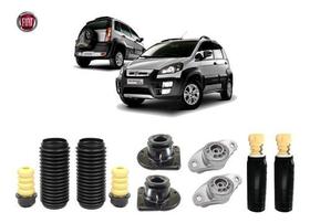 4 Kit Batente Coxim Dianteiro Traseiro Idea 2005 2006 2007