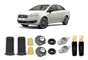 4 Kit Batente Coxim Dianteiro Traseiro Linea 2008 2009 2010