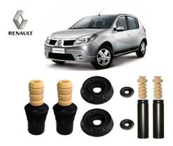 4 Kit Batente Coxim Rolamento Dianteiro Traseiro Sandero 2010 2011 2012