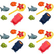 4 Kit Brinquedo de banho para bebê infantil bichinhos coloridos interativo diversão brincar aprender