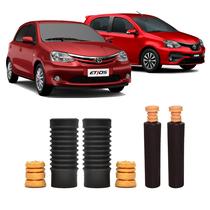 4 Kit Coifa Batente Dianteiro e Traseiro Etios 2012 a 2020