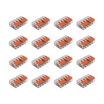 4 Kit Conector Para 5P 32A 440 4mm RIG 4 Peças Wago 221-415 4 Kit Conector Para 5P 32A 440 4mm RIG 4 Peças Wago 221-415