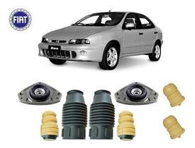 4 Kit Coxim Batente Amortecedor Dianteiro Traseiro Fiat Brava 1.8 2001 2002 2003