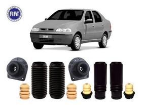 4 Kit Coxim Batente Amortecedor Dianteiro Traseiro Fiat Siena 2002 2003 2004 2005 2006