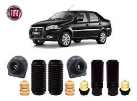 4 Kit Coxim Batente Coifa Amortecedor Dianteiro Traseiro Fiat Siena 1996 1997 1998 1999 2000 2001