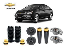 4 Kit Coxim Batente Coifa Da Suspensão Amortecedor Dianteiro Traseiro Gm Cruze Sedan 2012 2013 2014 2015 2016/...