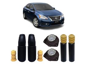 4 Kit Coxim Batente Coifa Dian. Tras. Nissan Sentra 2.0 2014 2015 2016
