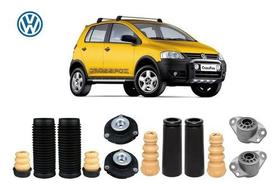 4 Kit Coxim Batente Coifa Dianteiro Traseiro Volks Crossfox 2011 2012 2013