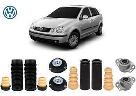 4 Kit Coxim Batente Coifa Dianteiro Traseiro Vw Polo Hatch 2011 2012 2013