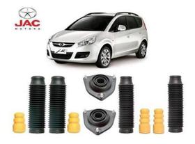 4 Kit Coxim Batente Dianteiro Traseiro Jac J6 2011 2012 2013 2014 2015